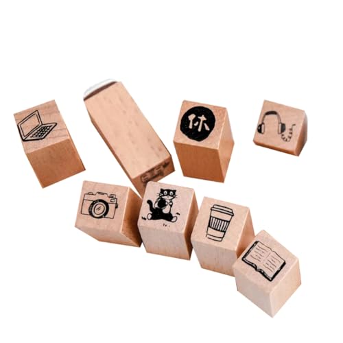 LOLPALONE 9pcs/Set Niedliche Cartoon Mini Muster Holzstempel Gewöhnliches Leben Schöner Welt Kalender Planer Scrapbooking B LOLPALONE 9pcs/Set Niedliche Cartoon Mini Muster Holzstempel Gewöhnliches Leben Schöner Welt Kalender Planer Scrapbooking B von LOLPALONE