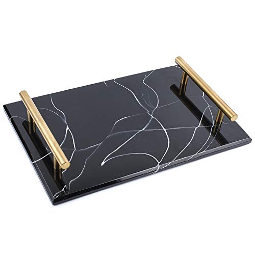 LOLPALONE Ablagetablett Nordic Anti-Marble Teller Aufbewahrungsteller Dessert Teller Sushi Teller Schmuckschatulle Schmuck Dekoration Organizer Badezimmer Tablett Ablage Schwarz LOLPALONE Ablagetablett Nordic Anti-Marble Teller Aufbewahrungsteller Dessert Teller Sushi Teller Schmuckschatulle Schmuck Dekoration Organizer Badezimmer Tablett Ablage Schwarz von LOLPALONE