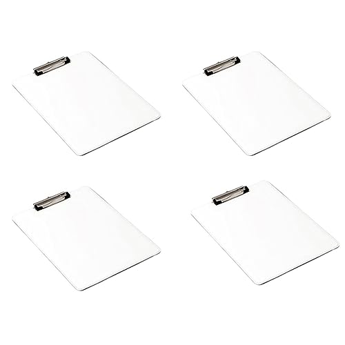 LOLPALONE Thermotransfer-Dokumentenmappen, Sublimationsdruck, blanko, PU-Leder, Dokumentenmappen für A4/Briefgröße, 4 Stück von LOLPALONE