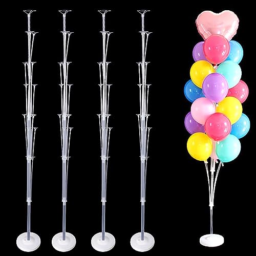 LOLYSIC Ballonsäulenständer-Set, 160 cm, Ballonständer für Boden, Ballonhalter Ständer für Boden, Ballonständer für Hochzeit, Babyparty, Geburtstagsparty, 4 Stück LOLYSIC Ballonsäulenständer-Set, 160 cm, Ballonständer für Boden, Ballonhalter Ständer für Boden, Ballonständer für Hochzeit, Babyparty, Geburtstagsparty, 4 Stück von LOLYSIC