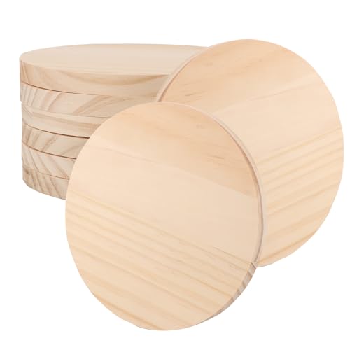 LOLYSIC 8 Stücke 15CM Runde Holzscheiben,Unvollendet Poliert Kiefernholz,Dicke 1.2CM Runde Holzscheiben Malerei Färbung Holzbrett Materialien,DIY Materialien LOLYSIC 8 Stücke 15CM Runde Holzscheiben,Unvollendet Poliert Kiefernholz,Dicke 1.2CM Runde Holzscheiben Malerei Färbung Holzbrett Materialien,DIY Materialien von LOLYSIC
