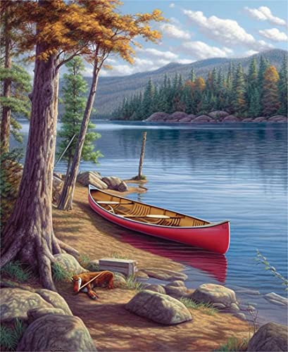 LOMSIOY DIY Diamond Painting Set Boot 5D Diamant Painting Bilder Landschaft Mit Zubehör für Voll Full Drill Strass Stickerei Diamant Malerei Kristall Erwachsene Home Wall Décor 30×40 cm LOMSIOY DIY Diamond Painting Set Boot 5D Diamant Painting Bilder Landschaft Mit Zubehör für Voll Full Drill Strass Stickerei Diamant Malerei Kristall Erwachsene Home Wall Décor 30×40 cm von LOMSIOY