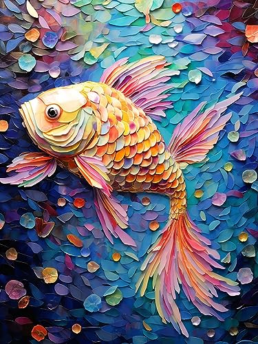 LOMSIOY DIY Diamond Painting Set Fisch 5D Diamant Painting Bilder Tier Mit Zubehör für Voll Full Drill Strass Stickerei Diamant Malerei Kristall Erwachsene Home Wall Décor 30×40 cm LOMSIOY DIY Diamond Painting Set Fisch 5D Diamant Painting Bilder Tier Mit Zubehör für Voll Full Drill Strass Stickerei Diamant Malerei Kristall Erwachsene Home Wall Décor 30×40 cm von LOMSIOY