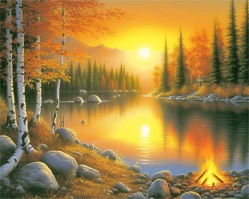 LOMSIOY DIY Diamond Painting Set Sonnenuntergang 5D Diamant Painting Bilder Landschaft Mit Zubehör für Voll Full Drill Strass Stickerei Diamant Malerei Kristall Erwachsene Home Wall Décor 30×40 cm LOMSIOY DIY Diamond Painting Set Sonnenuntergang 5D Diamant Painting Bilder Landschaft Mit Zubehör für Voll Full Drill Strass Stickerei Diamant Malerei Kristall Erwachsene Home Wall Décor 30×40 cm von LOMSIOY