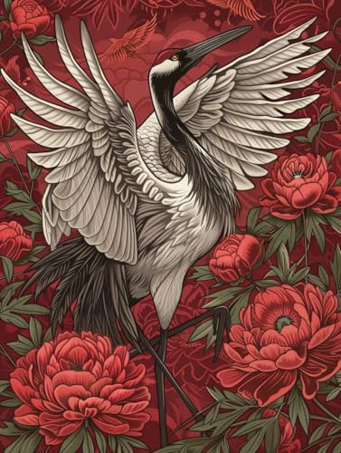 LOMSIOY DIY Diamond Painting Set Vogel 5D Diamond Painting Pictures with Accessories for Full Drill Rhinestone Embroidery Blume Diamond Painting Crystal Adult Home Wall Decor 30 X 40 cm19321 von LOMSIOY