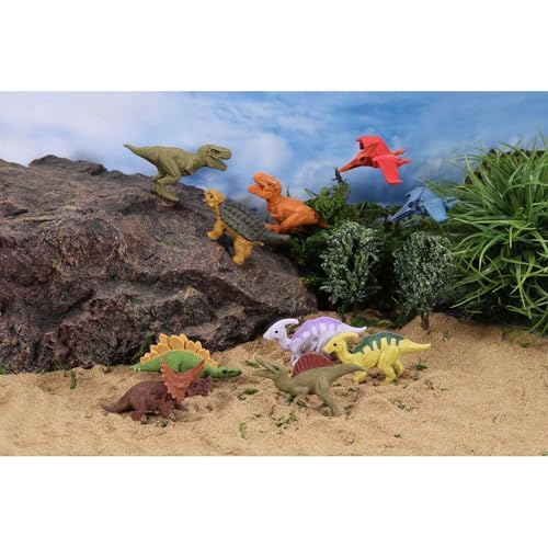 LONESTAR Radiergummi-Set, 60 Stück, 8 verschiedene Dinosaurier Designs, Einzeln verpackt von LONESTAR
