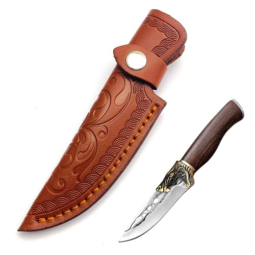 LONGHAO Lederscheide,Messerscheide Leder,Taschenmesser Holster,Lederscheide für Messer,Leder Taschenmesser für Gürtel,für Outdoor-Camping,Grillen,Wandern,Trekking,für Outdoor Camping Jagd Geschenk von LONGHAO