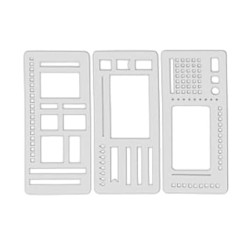 Sophisticated Maze Planner Stencils, Handmade Flexible Record Template, Calendar Stencils for Planners, Versatile Drawing Template Kit, For Scrapbooking Crafting Labeling & Planners (A) von LONGTO