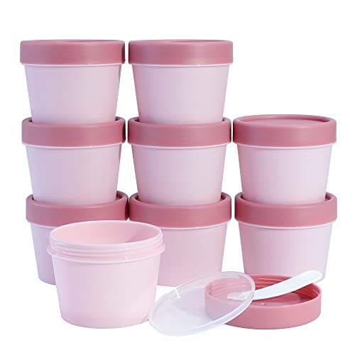 LONGWAY 9 Stück 100ml Döschen Plastik Leere Kosmetikdosen,Gel-Dosen Cremedose Leer Tiegel mit Spatel und Etikett, Lotion, Creme, Mini-Kerzen, Kosmetika,100% BPA frei LONGWAY 9 Stück 100ml Döschen Plastik Leere Kosmetikdosen,Gel-Dosen Cremedose Leer Tiegel mit Spatel und Etikett, Lotion, Creme, Mini-Kerzen, Kosmetika,100% BPA frei von LONGWAY