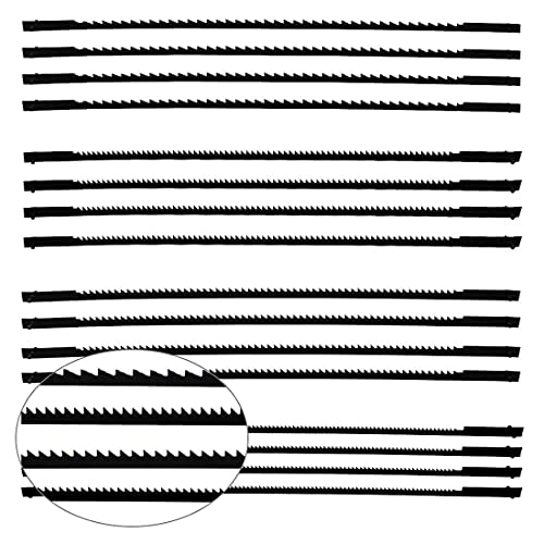 16 Stück Dekupiersägeblatt Feinschnitt Laubsägeblätter mit Stift 10/14/18/24 Zähne passend für Dekupiersägen für Holzbearbeitung Elektrowerkzeug-Zubehör von LONSVTTU