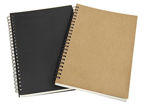 Notizbuch 2 Stück Retro Ringbuch spiral blanko Tagebuch A5 liniert mit Spiralbindung säurefreies Zeichenpaier Hardcover Noitzblock für erwachsene Business Büro outdoor Skizzenbuch Papier 50 Blätter Notizbuch 2 Stück Retro Ringbuch spiral blanko Tagebuch A5 liniert mit Spiralbindung säurefreies Zeichenpaier Hardcover Noitzblock für erwachsene Business Büro outdoor Skizzenbuch Papier 50 Blätter von LONTG
