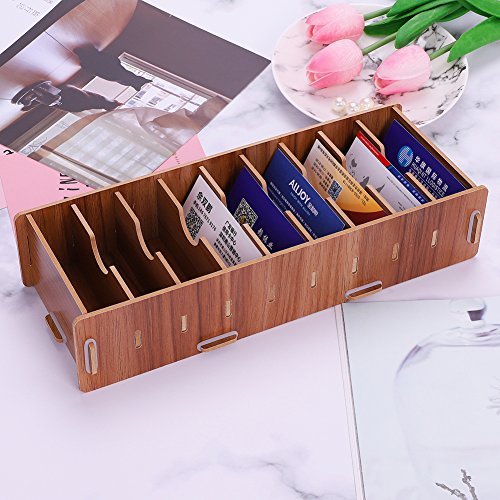 Schreibtisch Organizer Holz Stehsammler groß Visitenkartenhalter Kreativ DIY Stehordner Tisch Schreibwaren Magazin Dokument Visitenkarten Briefablage Büro Wohnzimmer Schreibtischorganizer 28.5*11*6cm Schreibtisch Organizer Holz Stehsammler groß Visitenkartenhalter Kreativ DIY Stehordner Tisch Schreibwaren Magazin Dokument Visitenkarten Briefablage Büro Wohnzimmer Schreibtischorganizer 28.5*11*6cm von LONTG
