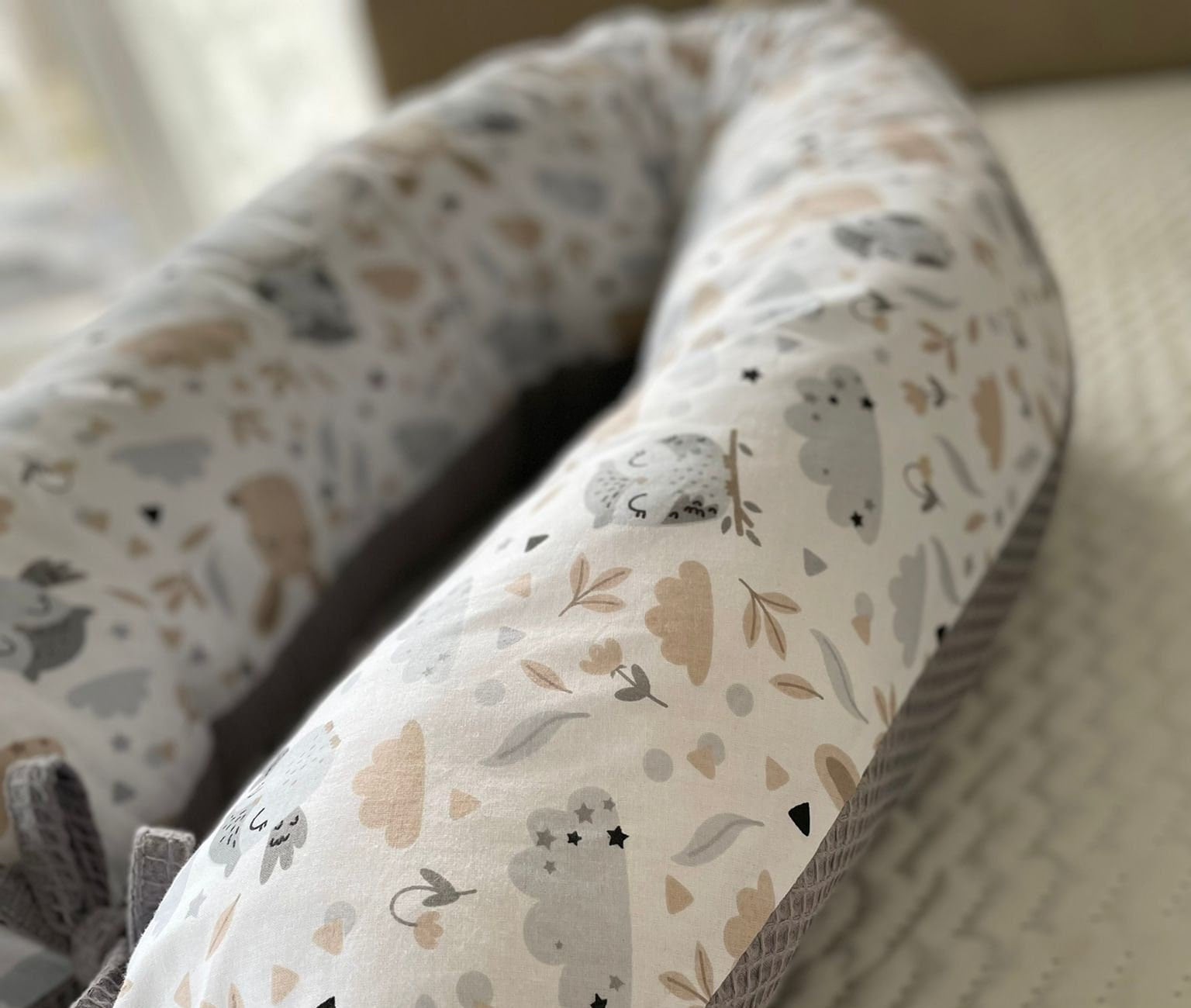 Waffelpique/Glatt 100% Baumwolle Hase/Grau Minze Weiß Rosa Stillkissen Seitenschläferkissen Xxl Schwangerschaftskissen 170cm Super Geschenk Waffelpique/Glatt 100% Baumwolle Hase/Grau Minze Weiß Rosa Stillkissen Seitenschläferkissen Xxl Schwangerschaftskissen 170cm Super Geschenk von LOOLAYde