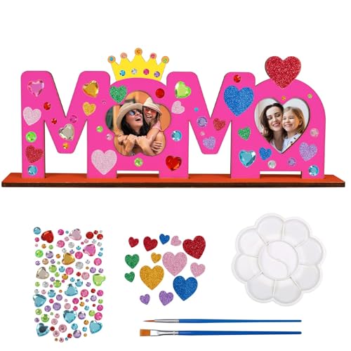 LOOPES Weihnachtsgeschenke für Mama, MAMA Holzbuchstaben Geschenk Mutter Bastelset Holz mit Standhilfe,MAMA Bilderrahmen bemalen und Fotos ankleben,Geburtstag Geschenkideen für MAMA Von Tochter Sohn LOOPES Weihnachtsgeschenke für Mama, MAMA Holzbuchstaben Geschenk Mutter Bastelset Holz mit Standhilfe,MAMA Bilderrahmen bemalen und Fotos ankleben,Geburtstag Geschenkideen für MAMA Von Tochter Sohn von LOOPES