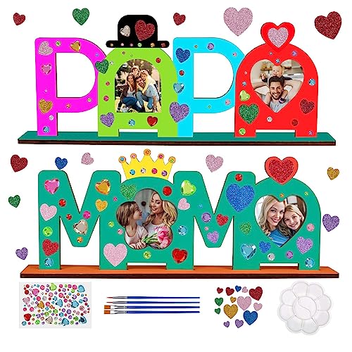 LOOPES Papa Mama Geburtstag Geschenk MAMA PAPA Holzbuchstaben Bastelset Holz Bilderrahmen Holznamen Bemalen Fotos Ankleben für Mutter Vater Geburtstag Muttertag Vatertag Geschenke LOOPES Papa Mama Geburtstag Geschenk MAMA PAPA Holzbuchstaben Bastelset Holz Bilderrahmen Holznamen Bemalen Fotos Ankleben für Mutter Vater Geburtstag Muttertag Vatertag Geschenke von LOOPES