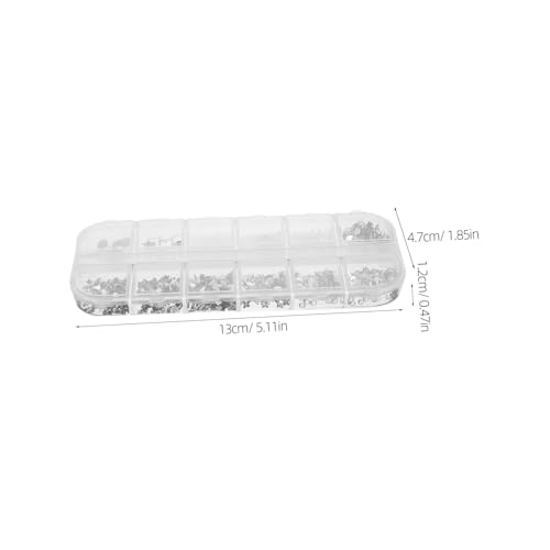 LOORGVEL 1 Schachtel Farbige Flache Nagelsteine aus Edelstahl für Frauen Kreative Nagelkunst dekoration Kleine Bunte Charms für Maniküre DIY Nail Art Hochzeit Geburtstag Party Modische von LOORGVEL