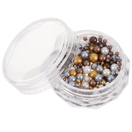 LOORGVEL 1 Schachtel Nail Art Perlen Mix Box Dekorative Perlen für Nageldesign Verschiedene und Farben Langlebige Maniküre Schmucksteine Geeignet für DIY und Besondere Anlässe von LOORGVEL