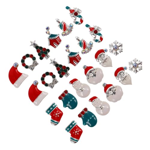 LOORGVEL 1 Schachtel Weihnachtliche Nagelcharms aus Langlebigem Legierungsmaterial Box mit Festlichen Designs Wie Schneemann Weihnachtsmann Schneeflocke und Mehr für Kreative Nagelkunst LOORGVEL 1 Schachtel Weihnachtliche Nagelcharms aus Langlebigem Legierungsmaterial Box mit Festlichen Designs Wie Schneemann Weihnachtsmann Schneeflocke und Mehr für Kreative Nagelkunst von LOORGVEL