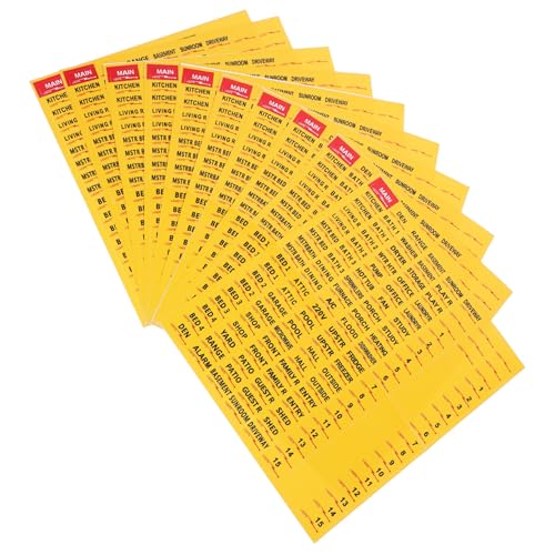 LOORGVEL 10 Blatt Teiliges Farbige Selbstklebende Leistungsschalter Etiketten für Schalttafeln Elektrische Kasten Organisation und Einfache Identifikation der Stromkreise Übersichtliche LOORGVEL 10 Blatt Teiliges Farbige Selbstklebende Leistungsschalter Etiketten für Schalttafeln Elektrische Kasten Organisation und Einfache Identifikation der Stromkreise Übersichtliche von LOORGVEL
