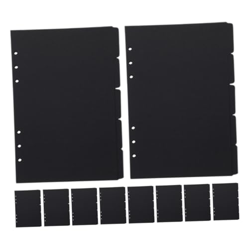 LOORGVEL 10 Blatt Teiliges Register Trennblätter Klassifizierungs tabs für Ringbuch Lose Seitenmarker Schwarze Index register für Notizbücher Praktische Ordner Planer organisation LOORGVEL 10 Blatt Teiliges Register Trennblätter Klassifizierungs tabs für Ringbuch Lose Seitenmarker Schwarze Index register für Notizbücher Praktische Ordner Planer organisation von LOORGVEL