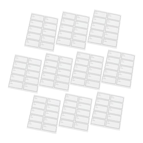LOORGVEL 10 Blatt Wasserdichte und Ölbeständige Food Labels mit Aufklebern pro Abwischbare Flaschenetiketten zum Beschriften mit Kugelschreiber Vielseitig für Gewürzgläser und Gefrierdosen LOORGVEL 10 Blatt Wasserdichte und Ölbeständige Food Labels mit Aufklebern pro Abwischbare Flaschenetiketten zum Beschriften mit Kugelschreiber Vielseitig für Gewürzgläser und Gefrierdosen von LOORGVEL