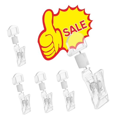 LOORGVEL 10 Stück Acryl Preisschildhalter mit Drehbarem Clip Transparente Etikettenhalter für Tischaufsteller Warenzeichen und Preisschilder für Supermarkt Bäckerei und Werbeaktionen LOORGVEL 10 Stück Acryl Preisschildhalter mit Drehbarem Clip Transparente Etikettenhalter für Tischaufsteller Warenzeichen und Preisschilder für Supermarkt Bäckerei und Werbeaktionen von LOORGVEL