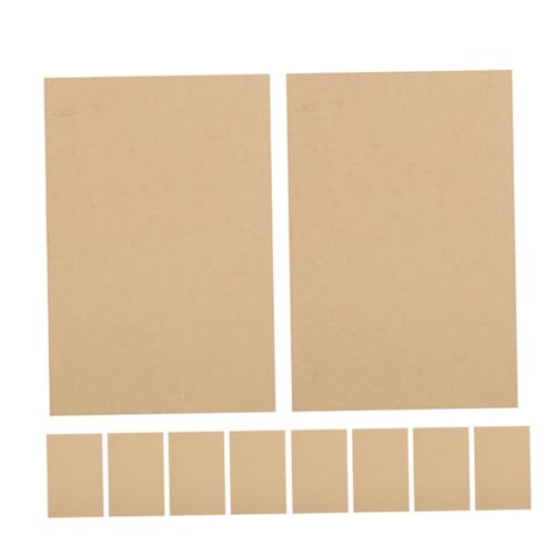LOORGVEL 10 Stück Blanko Notizblock Kraftpapier ohne Raster mit Automatischem Durchschlag Glatte Oberfläche Mehrlagig Kopierend für Buchhaltung Büro Reise und Dauerhafte Aufzeichnungen von LOORGVEL