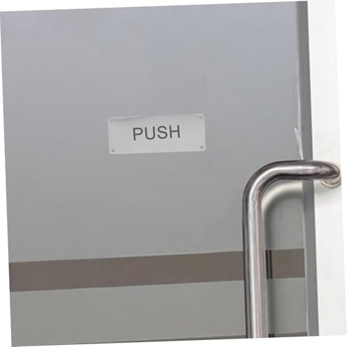 LOORGVEL 10 Stück Edelstahl Blanko Namensschilder mit Löchern DIY Metall Schilder für Tür Büro Garten Personalisierbare Metallplatte zum Gravieren und Beschriften von LOORGVEL