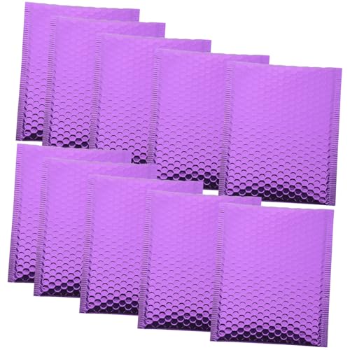 LOORGVEL 10 Stück Gepolsterte Versandtaschen Selbstklebend Wasserabweisend Stoßfest Metallisch für Sichere Paketversendung und Geschenkverpackung von LOORGVEL