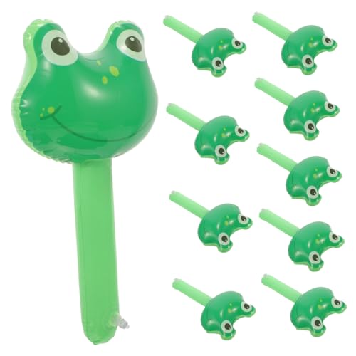 LOORGVEL 10 Stück Teiliges Aufblasbares Hammer mit Glocke Cartoon Frosch Design Leichte Handhabung Langlebiges Material für Kindergeburtstage und Poolpartys LOORGVEL 10 Stück Teiliges Aufblasbares Hammer mit Glocke Cartoon Frosch Design Leichte Handhabung Langlebiges Material für Kindergeburtstage und Poolpartys von LOORGVEL