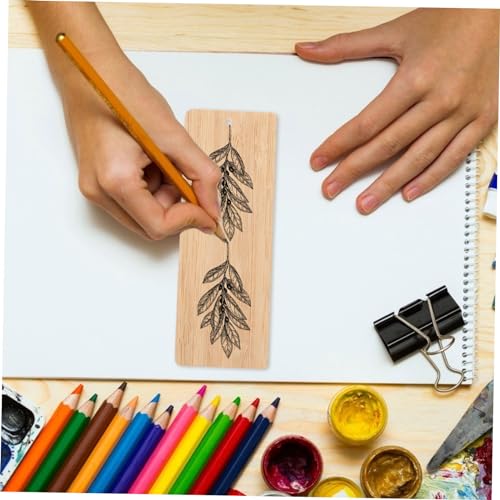 LOORGVEL 10 Stück Teiliges Bambus Lesezeichen Blanko DIY Bastelrohlinge Gravurflächen für Individuelle Dekoration und Geschenke Natürliche Nachhaltige Buchzeichen für Kreative Handarbeiten LOORGVEL 10 Stück Teiliges Bambus Lesezeichen Blanko DIY Bastelrohlinge Gravurflächen für Individuelle Dekoration und Geschenke Natürliche Nachhaltige Buchzeichen für Kreative Handarbeiten von LOORGVEL