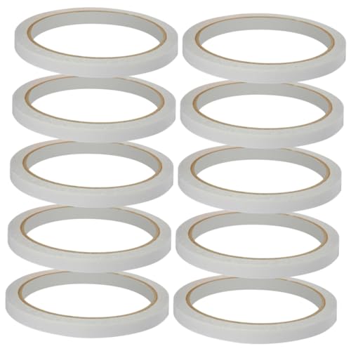 LOORGVEL 10 Stück Teiliges Doppelseitiges Hot Melt Klebeband Stark Haftendes Bastel und Büro Klebeband Transparent Einfach Zuschneidbar für Scrapbooking Geschenkverpackung und Kreative von LOORGVEL