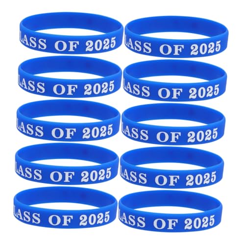 LOORGVEL 10 Stück Teiliges Graduation Silikonarmbänder Class Of Dehnbar Langlebig Unisex Party Mitgebsel für Abschlussfeier Bequemer Sitz für Männer Frauen Jugendliche Erinnerungsstücke LOORGVEL 10 Stück Teiliges Graduation Silikonarmbänder Class Of Dehnbar Langlebig Unisex Party Mitgebsel für Abschlussfeier Bequemer Sitz für Männer Frauen Jugendliche Erinnerungsstücke von LOORGVEL