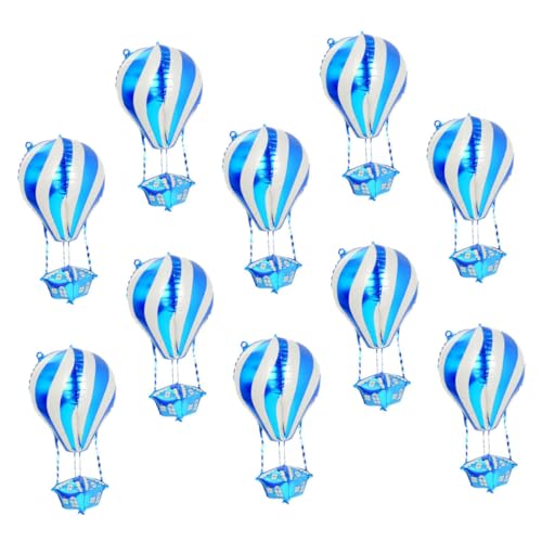 LOORGVEL 10stücke Pack Folienballons Heißluftballonform Partydeko Für Hochzeit Geburtstag Metallisch Hängend Wiederverwendbar Ballons Als Foto-requisiten LOORGVEL 10stücke Pack Folienballons Heißluftballonform Partydeko Für Hochzeit Geburtstag Metallisch Hängend Wiederverwendbar Ballons Als Foto-requisiten von LOORGVEL