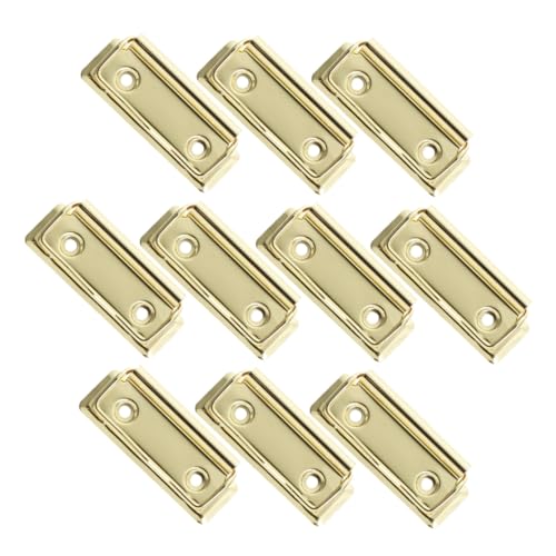 LOORGVEL 10 Stück Teiliges Metall klemmbrett clips Goldene Schreibbrett klammern für Büro und Schule Vielseitige Papierbefestigung Kompakte Langlebige Dokumentenhalter von LOORGVEL