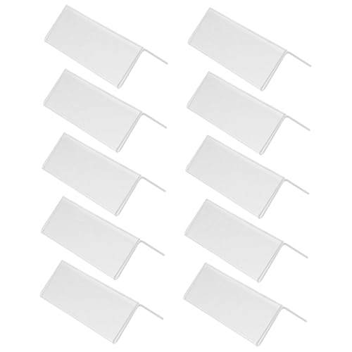 LOORGVEL 10 Stück Teiliges Selbstklebende Transparente Acryl Etikettenhalter Form Preisschildhalter für Regale und Tisch Vielseitig für Büro Laden Bibliothek Effiziente Organisation und LOORGVEL 10 Stück Teiliges Selbstklebende Transparente Acryl Etikettenhalter Form Preisschildhalter für Regale und Tisch Vielseitig für Büro Laden Bibliothek Effiziente Organisation und von LOORGVEL