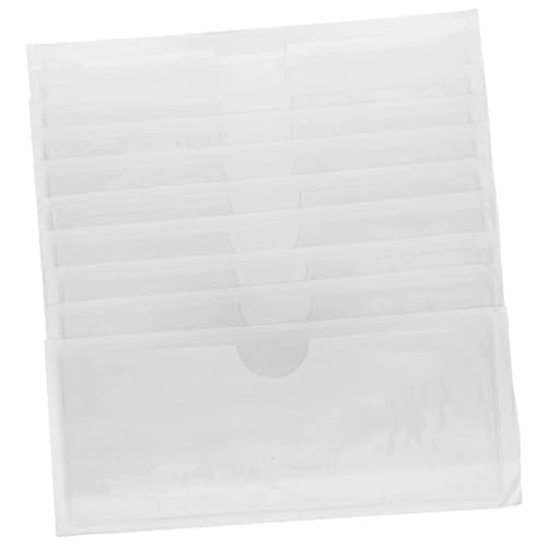 LOORGVEL 10 Stück Teiliges Selbstklebende Transparente Dokumententaschen Wasserfest Vielseitig für Versand Lager Büro Materialkarten und Etiketten zur Schnellen Anbringung von LOORGVEL