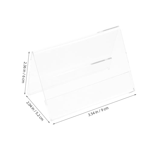 LOORGVEL 10 Stück Teiliges Transparenter Acryl Aufsteller Vertikaler Namensschild und Tischnummernhalter für Büro Konferenz Seminar Leicht Klar Sichtbar Multifunktional Professionelles LOORGVEL 10 Stück Teiliges Transparenter Acryl Aufsteller Vertikaler Namensschild und Tischnummernhalter für Büro Konferenz Seminar Leicht Klar Sichtbar Multifunktional Professionelles von LOORGVEL