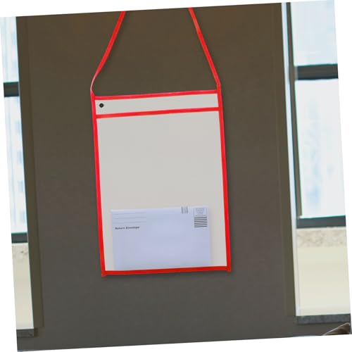 LOORGVEL 10 Stück Transparente Dokumententaschen mit Aufhängeseil Wiederbeschreibbare Leichte Dry erase Hüllen Praktische Aufbewahrung für Büro Zuhause und Reise Einfach zu Reinigen und LOORGVEL 10 Stück Transparente Dokumententaschen mit Aufhängeseil Wiederbeschreibbare Leichte Dry erase Hüllen Praktische Aufbewahrung für Büro Zuhause und Reise Einfach zu Reinigen und von LOORGVEL
