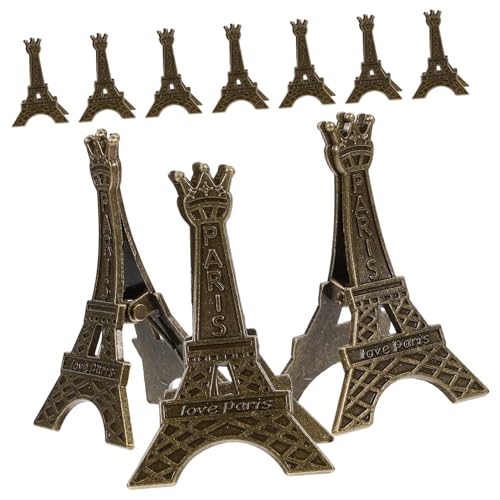 LOORGVEL 10 Stück Vintage Metall Eiffelturm Tischkartenhalter Memo Clip für Hochzeit Party Tischdekoration Fotohalter und Tischnummernhalter Stabil und Vielseitig LOORGVEL 10 Stück Vintage Metall Eiffelturm Tischkartenhalter Memo Clip für Hochzeit Party Tischdekoration Fotohalter und Tischnummernhalter Stabil und Vielseitig von LOORGVEL