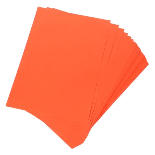 LOORGVEL 100 Blatt Farbpapier Orangetöne M² Stabiles Papier für Diy Basteln Origami Malen Schulprojekte Lehrer Büro Kompatibel mit Druckern und Kopierern von LOORGVEL
