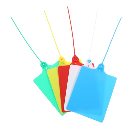 LOORGVEL 100 Stück Teiliges Farbige Kunststoff Versandetiketten mit Kabelbinder Robuste Hängeetiketten für Gepäck Koffer und Lagerbeschriftung Leicht Stabil und Vielseitig Einsetzbar LOORGVEL 100 Stück Teiliges Farbige Kunststoff Versandetiketten mit Kabelbinder Robuste Hängeetiketten für Gepäck Koffer und Lagerbeschriftung Leicht Stabil und Vielseitig Einsetzbar von LOORGVEL