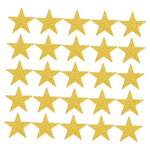 LOORGVEL 100 Stück Teiliges Goldfarbenes Sternkonfetti aus Metallic Papier Doppelseitig Vielseitig für Bastelprojekte Geburtstags Hochzeitsdeko Kreative Streudeko für Festliche Anlässe von LOORGVEL