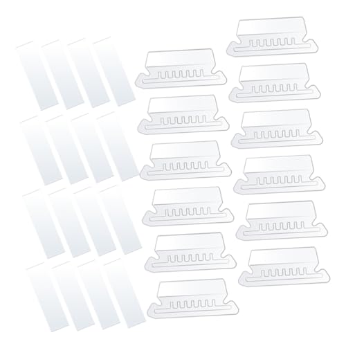 LOORGVEL 100 Stück Teiliges Transparente PVC Hängeordner registerkarten und Einlegeblätter für Beschriftbare Aktenordner Langlebige Dateiordner etiketten zum Sortieren Wesentlicher von LOORGVEL
