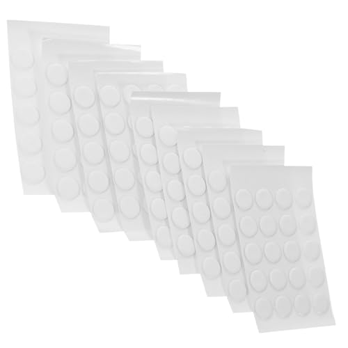 LOORGVEL 1000 Stück Transparente Runde Selbstklebende Dots Doppelseitiges Klebeband Stark Haftend Rückstandsfrei Entfernbar Unsichtbar für Möbel Wandbefestigung und Alltag von LOORGVEL