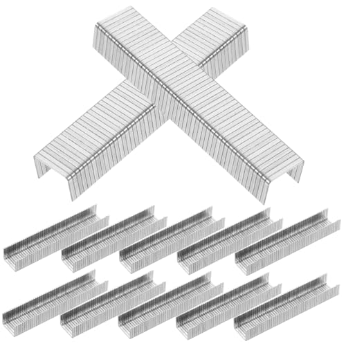 LOORGVEL 1000Stücke Pneumatische Heftklammern für Holzbearbeitung Kleine Metallklammern für Elektrische und Pneumatische Heftgeräte Robust und Langlebig für DIY Projekte von LOORGVEL