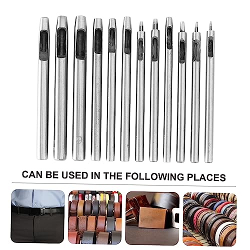 LOORGVEL 12 Stück Teiliges Lochstanzer Set aus Hitzebehandeltem Legierungsstahl Langlebige Ledergürtel Locher Präzises Punch Werkzeug für Lederhandwerk Vielseitig Einsetzbar für Mehrere LOORGVEL 12 Stück Teiliges Lochstanzer Set aus Hitzebehandeltem Legierungsstahl Langlebige Ledergürtel Locher Präzises Punch Werkzeug für Lederhandwerk Vielseitig Einsetzbar für Mehrere von LOORGVEL