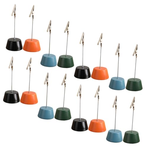 LOORGVEL 16 Stück Teiliges Holz Memo Clips mit Stabilem Sockel Multifunktionale Karten und Fotohalter für Büro Party und Schreibtisch Natürliche Bunte Holzständer für Notizen und LOORGVEL 16 Stück Teiliges Holz Memo Clips mit Stabilem Sockel Multifunktionale Karten und Fotohalter für Büro Party und Schreibtisch Natürliche Bunte Holzständer für Notizen und von LOORGVEL