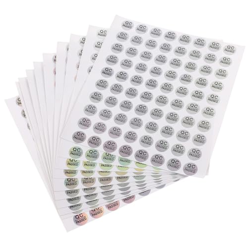 LOORGVEL 1600 Stück Teiliges Qc Passed Etiketten Selbstklebend Langlebige PVC Aufkleber für Qualitätskontrolle Lagerinventar Einfache Anwendung Verbesserte Arbeitseffizienz LOORGVEL 1600 Stück Teiliges Qc Passed Etiketten Selbstklebend Langlebige PVC Aufkleber für Qualitätskontrolle Lagerinventar Einfache Anwendung Verbesserte Arbeitseffizienz von LOORGVEL