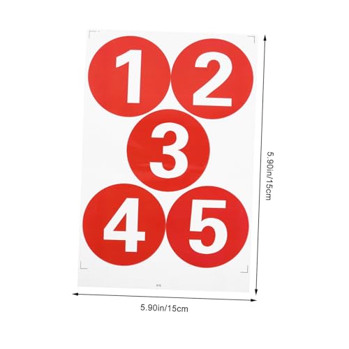 LOORGVEL 2 Blätter Bögen Wasserdichte PVC Zahlenaufkleber Selbstklebende Große Runde Nummern sticker Ablösbar für Maschinenkennzeichnung und Dekoration LOORGVEL 2 Blätter Bögen Wasserdichte PVC Zahlenaufkleber Selbstklebende Große Runde Nummern sticker Ablösbar für Maschinenkennzeichnung und Dekoration von LOORGVEL